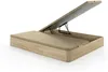 Vente-unique - KOROVOU Mattress and bed base set StoffHolz, Platte BeigeWeiß - B 180 cm x H 28 cm30 cm x L 200 cm Bild 4