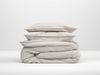 Zo! Home Cotton Bettwäsche 135x200 cm Lino Sandy beige natur meliert uni Bild 2