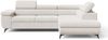 GRAINGOLD Ecksofa L-Form Argon L, Couch mit Wellenfeder, mit Schlaffunktion und Bettkasten, Velour-Stoff, Hellbeige Bild 2