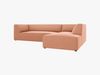 Micadoni 4-Sitzer Modular Sofa Ruby Rechts Samt Salvador Rosa Bild 3