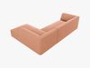 Micadoni 4-Sitzer Modular Sofa Ruby Rechts Samt Salvador Rosa Bild 5