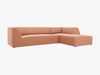 Micadoni 4-Sitzer Modular Sofa Ruby Rechts Samt Salvador Rosa Bild 2