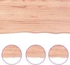 vidaXL Tischplatte Hellbraun 120x50x(2-4)cm Massivholz Eiche Behandelt 3156373 Bild 4