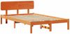 vidaXL Bettrahmen Wachsbraun 140 x 190 cm Massives Kiefernholz 872112 Bild 4