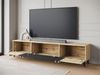 TV-Lowboard Hailea 183 (Farbe: Artisan Eiche / Schwarzer Graphit + Artisan Eiche) Bild 4