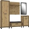 Garderobenspiegel >Travis< in Schwarz Eiche, Holzwerkstoff - 54,4x100x2 (BxHxT) Bild 5