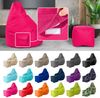 Green Bean® Bean Bag-Sitzsack + Hocker, 2er-Set, waschbar & schmutzabweisend, Polyester / PVC, EPS-Füllung, Pink Bild 2