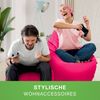 Green Bean® Bean Bag-Sitzsack + Hocker, 2er-Set, waschbar & schmutzabweisend, Polyester / PVC, EPS-Füllung, Pink Bild 5