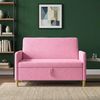 vidaXL Sofa mit Stauraum Rosa 122 x 78 x 87 cm Polyester 42036903 Bild 3