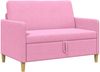 vidaXL Sofa mit Stauraum Rosa 122 x 78 x 87 cm Polyester 42036903 Bild 2