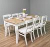 Landhausstil Essgruppe weiß - 6 Personen Set Bild 3