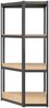 vidaXL Eckregal mit 4 Böden Anthrazit Stahl & Holzwerkstoff 152853 Bild 5