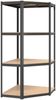 vidaXL Eckregal mit 4 Böden Anthrazit Stahl & Holzwerkstoff 152853 Bild 2