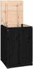vidaXL Wäschetruhe Schwarz 44x44x66 cm Massivholz Kiefer 823568 Bild 2