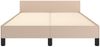 vidaXL Bettgestell mit Kopfteil, Kunstleder, Cappuccino-braun, 120x200 cm Bild 5