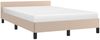 vidaXL Bettgestell mit Kopfteil, Kunstleder, Cappuccino-braun, 120x200 cm Bild 3