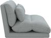 vidaXL Verstellbarer Fußsessel Hellgrau Stoff 42028202 Bild 5