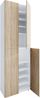 VCM Schuhschrank Lona 919222 Weiß / Sonoma-Eiche H. 220 x B. 70 x T. 40cm Bild 2