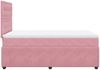 vidaXL Boxspringbett mit Matratze Rosa 120x190 cm Samt 3292303 Bild 5