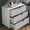 Kommode Eliza Weiß 80 x 81.2 cm mit 3 Schubladen Vicco Bild 5