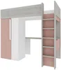 Vente-unique - NICOLAS Bett Holz, Platte PuderrosaBeige - B 110 cm x H 183,1 cm x L 205,2 cm Bild 3