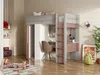 Vente-unique - NICOLAS Bett Holz, Platte PuderrosaBeige - B 110 cm x H 183,1 cm x L 205,2 cm Bild 2