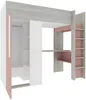Vente-unique - NICOLAS Bett Holz, Platte PuderrosaBeige - B 110 cm x H 183,1 cm x L 205,2 cm Bild 4