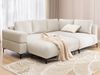 S-Style Möbel Ecksofa und Hocker Cardea mit Schlaffunktion in Bubble-Optik, aus weichem Strukturstoff, mit Wellenfederung Bild 2