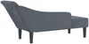 vidaXL Chaiselongue mit Kissen Dunkelgrau Samt 4007589 Bild 5