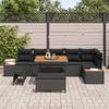 vidaXL Gartensofa-set 9 pcs Schwarz Poly-Rattan 3362924 Bild 3