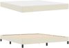 vidaXL Bettrahmen mit Matratze Creme 180 x 200 cm Stoff 3398645 Bild 5