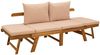 vidaXL 3-in-1 Gartenbank mit Kissen Massives Akazienholz Natur 42027061 Bild 5