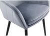 Esszimmerstuhl Polyester Metall Hellgrau Bild 5