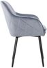 Esszimmerstuhl Polyester Metall Hellgrau Bild 3