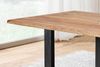 Baumkante Esstisch Sheesham naturbelassen 180 x 90 schwarz MAREK 76396973 Bild 3