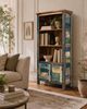 Bücherregal Retro 90x180x35 aus recyceltem indischen Mango-Massivholz Bild 5