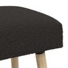 vidaXL Bank Uni Schwarz 110 x 40 x 46 cm Bouclé 42038415 Bild 5