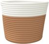 vidaXL Aufbewahrungskörbe 2 Stk. Braun und Weiß Ø24x18 cm Baumwolle 358454 Bild 5