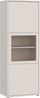 Forte ALICE SPRINGS Vitrine 60 70, moderne Wohnzimmervitrine mit 3 Türen, Glasdetail, Wohnzimmer, Holzwerkstoff, Kaschmir/Beige, 64,8 cm breit x 179,1 cm hoch x 44 cm tief Bild 3