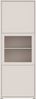 Forte ALICE SPRINGS Vitrine 60 70, moderne Wohnzimmervitrine mit 3 Türen, Glasdetail, Wohnzimmer, Holzwerkstoff, Kaschmir/Beige, 64,8 cm breit x 179,1 cm hoch x 44 cm tief Bild 2