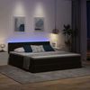 vidaXL Bett mit Stauraum und LED mit LED Schwarz 180 x 200 cm Samt 3371471 Bild 5