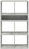 vidaXL Bücherregal Betongrau 66x31x112 cm Holzwerkstoff 860304 Bild 4