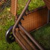 Sonnenliege Polyrattan Gartenlounge Liegestuhl Balkon Sitzgruppe Braun Bild 5