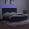 vidaXL Boxspringbett mit Matratze & LED Schwarz 160x200 cm Samt 3136013 Bild 4