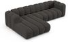 Micadoni Modulares Ecksofa Lupine 4-Sitzer Links Chenille Eden Dunkelgrau Bild 3