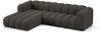Micadoni Modulares Ecksofa Lupine 4-Sitzer Links Chenille Eden Dunkelgrau Bild 2