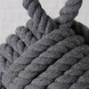 Boltze Türstopper Set Jute Knoten Natur Strick Kugel Stoff Boden 1,5 kg Gewicht mit praktischer Schlaufe (2er Set II) Bild 3