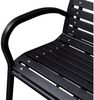 vidaXL Gartenbank 125 cm Stahl und WPC Schwarz 41556 Bild 2