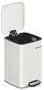 Songmics Mülleimer Küche, 20 Liter Abfalleimer, Tretmülleimer, Stahl, mit Inneneimer, Softclose, Offenhaltefunktion, wolkenweiß LTBDE592W02 Bild 2
