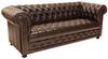 Dreisitzer-Sofa Chesterfield Manchester aus echtem Rindsleder Braun Bild 2
